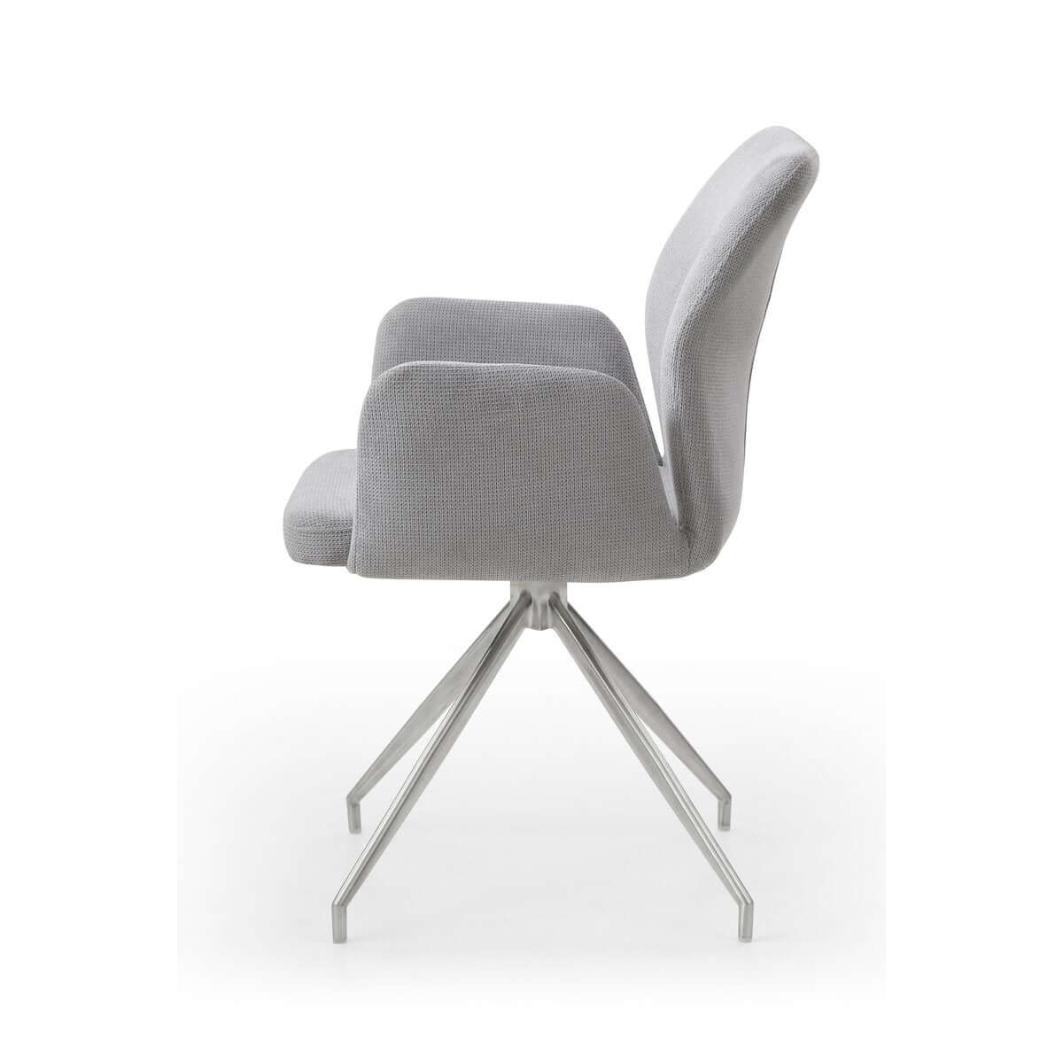 Armchair with 180° swivel function Light grey - SalesFever
