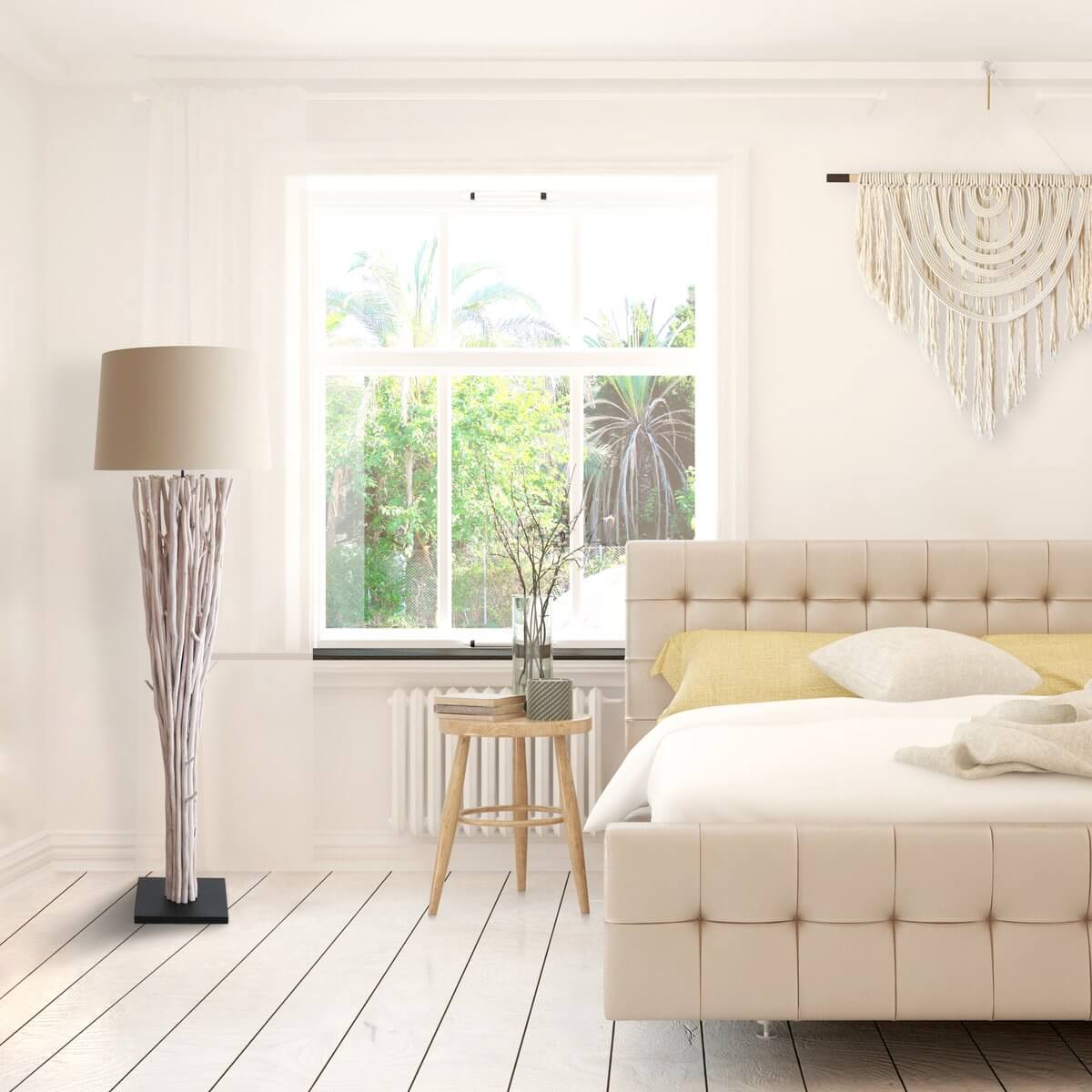 Floor lamp Driftwood White Wash 175 cm - SalesFever