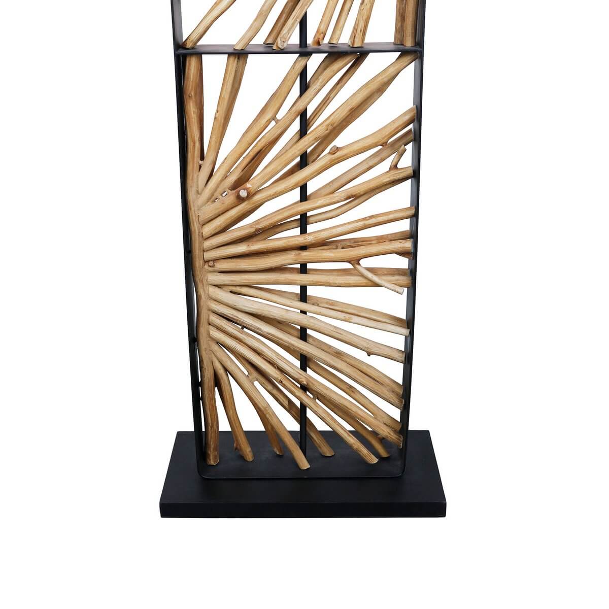 Floor lamp driftwood natural/beige 165 cm - SalesFever