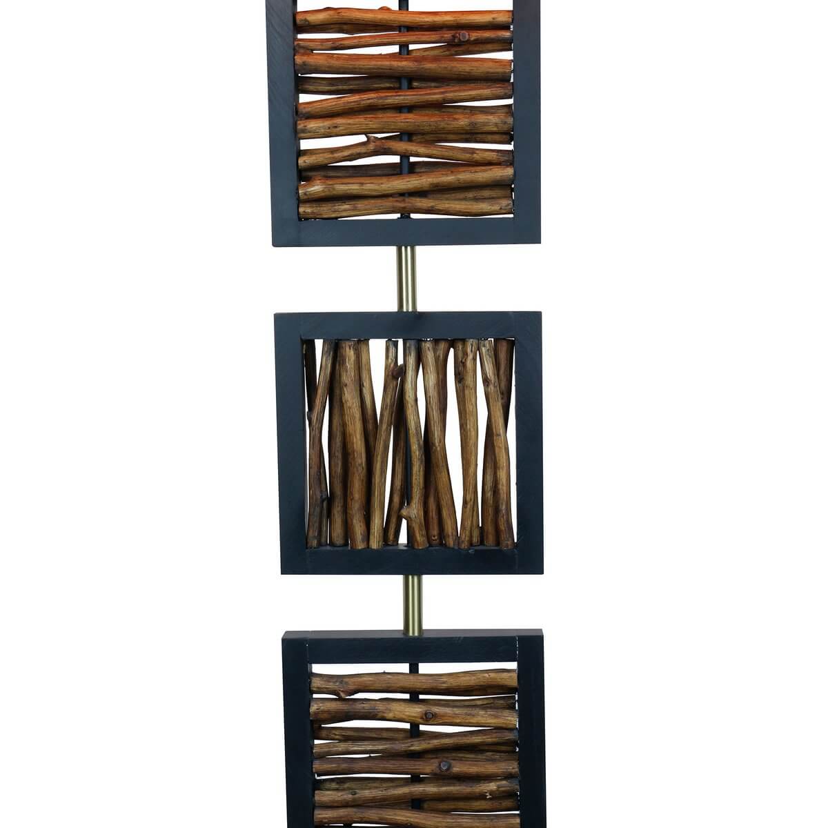 Floor lamp driftwood natural/black 163 cm - SalesFever