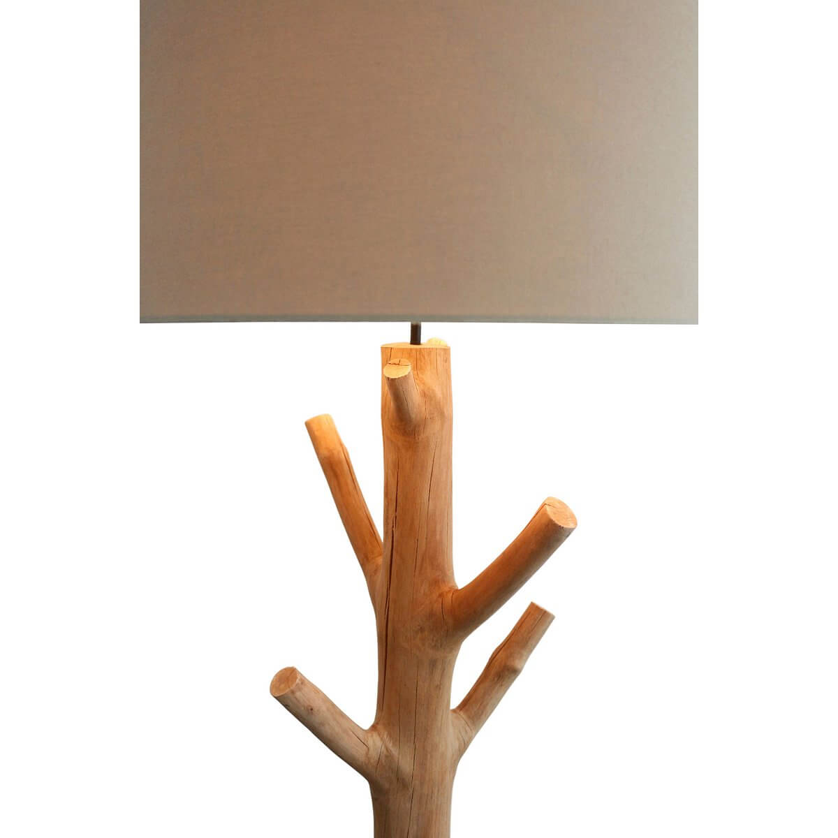 Floor lamp driftwood natural/white 175 cm - SalesFever