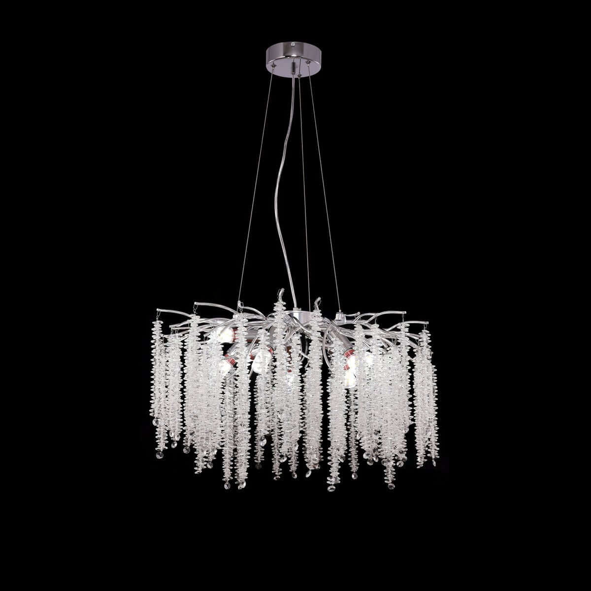 Hanging lamp frost silver 60cm - Luxury Living B.V.