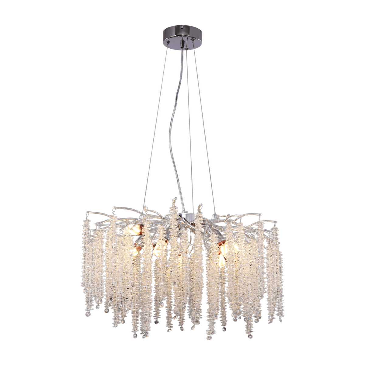 Hanging lamp frost silver 60cm - Luxury Living B.V.
