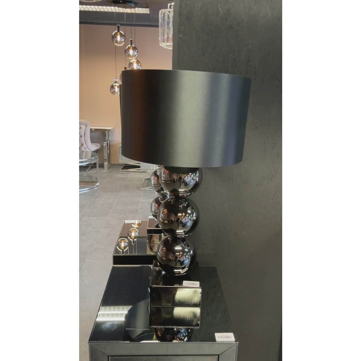 Globe lamp Block base Anthracite - Luxury Living B.V.