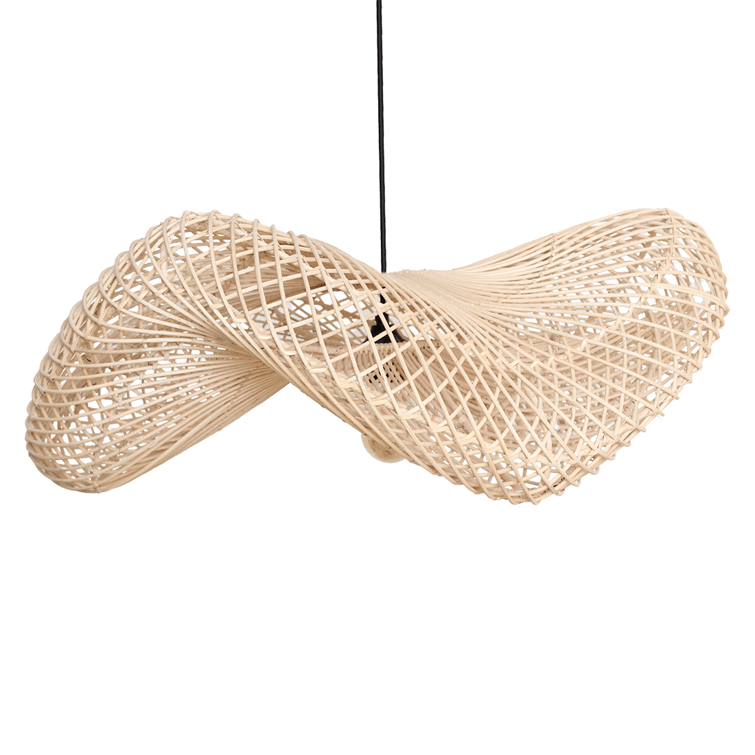 Wave hanging lamp natural large - Raw Materials