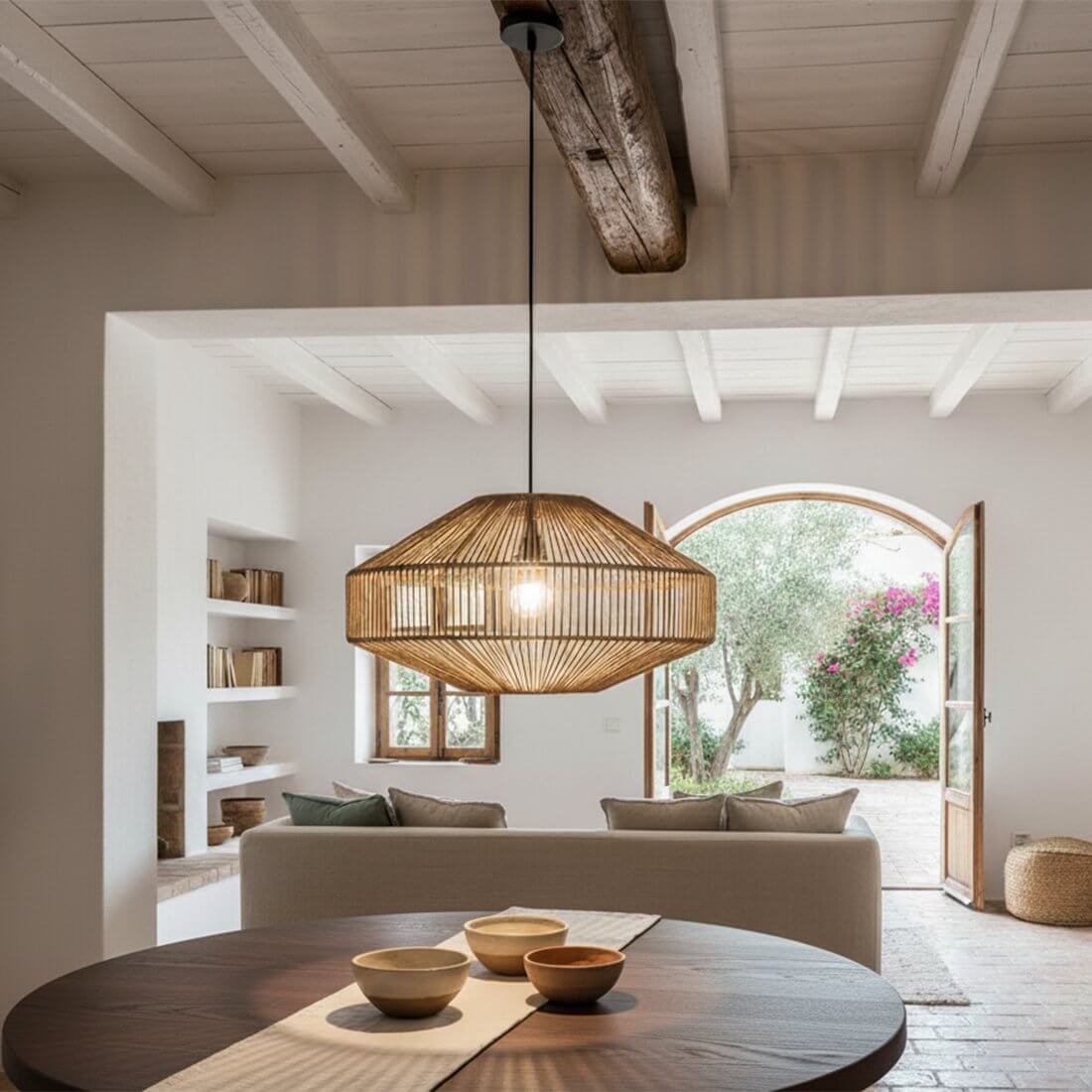 Linea hanging lamp gem Natural - Raw Materials