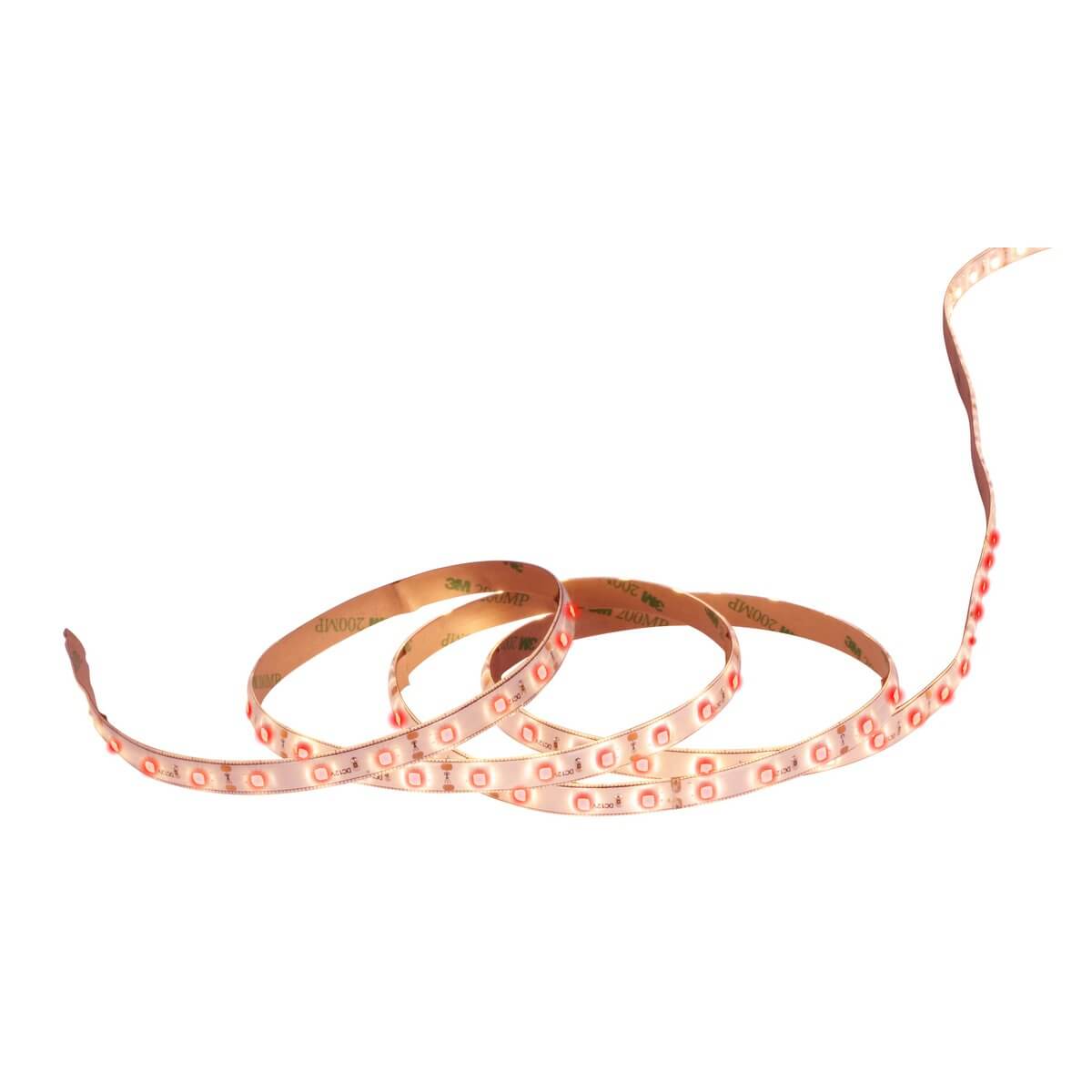 Led "Stripe" ca. 5 m lang, met 2 Flex -bindmiddelen en plug -in voeding; 300 LED's, rood.