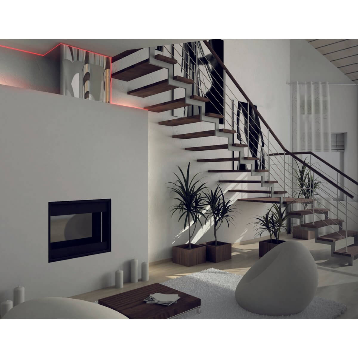 Ledstrips RGB dimbaar - met infrarood afstandsbediening - set van 5