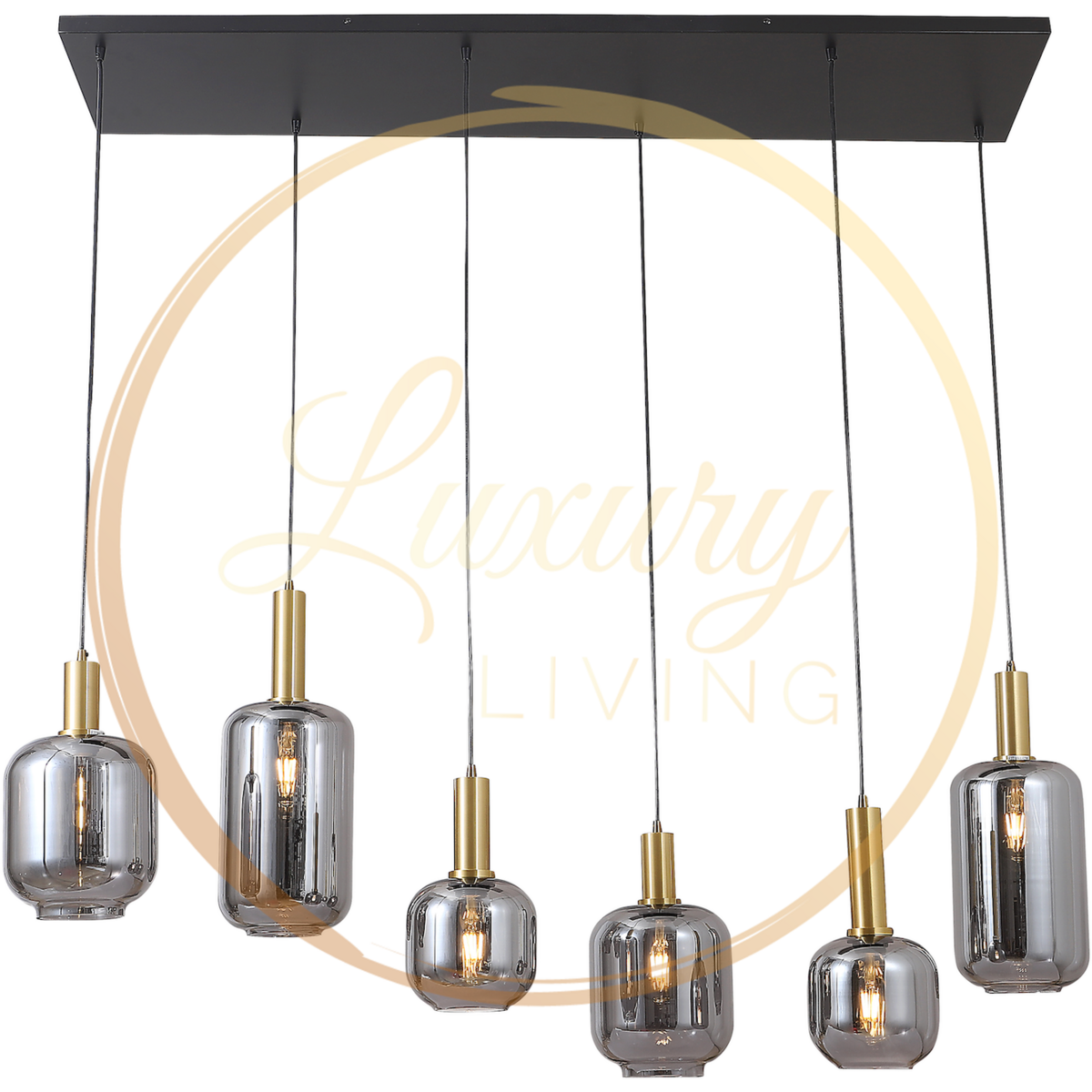 Lily 6-Licht Hanglamp Mix - Luxury Living B.V. - Casanovio