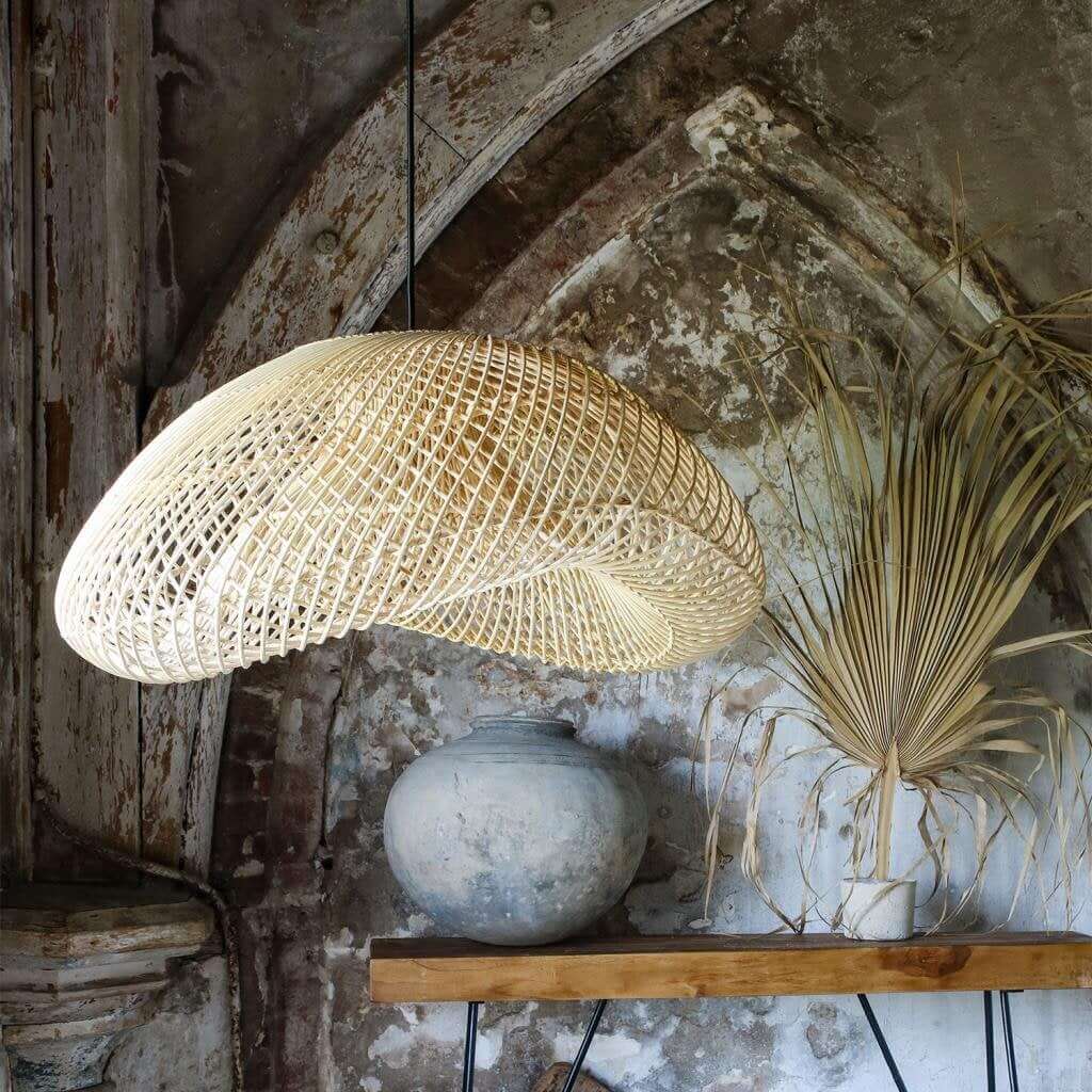 Maze hanging lamp organic natural - Raw Materials