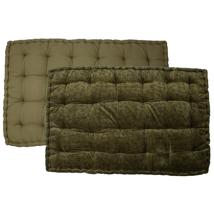 Palletkussen Mosgroen Fluweel 120×80 cm – Zachte Touch & Warme Uitstraling - MrsBLOOM - Casanovio