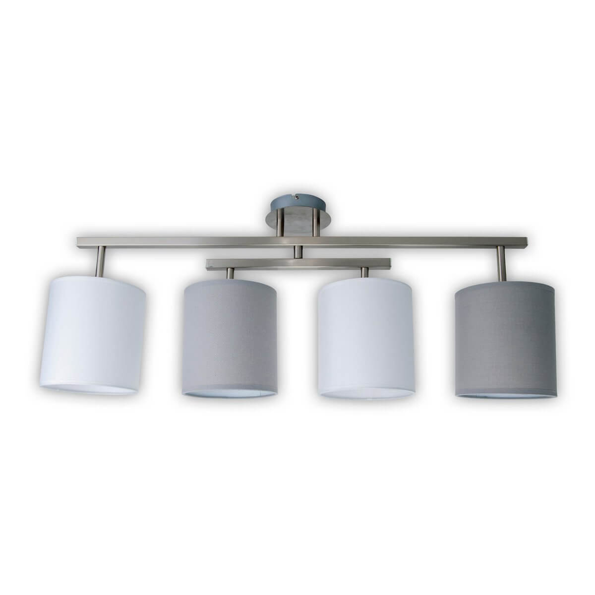 Plafondlamp met verstelbare kappen grijs wit - E27 - 82 × 29 × 33 cm