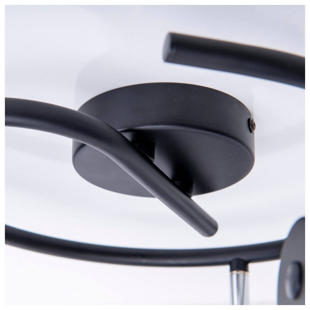 Rondel plafondspot metaal zwart goud - 3 spots - Ø 48 × 15 cm