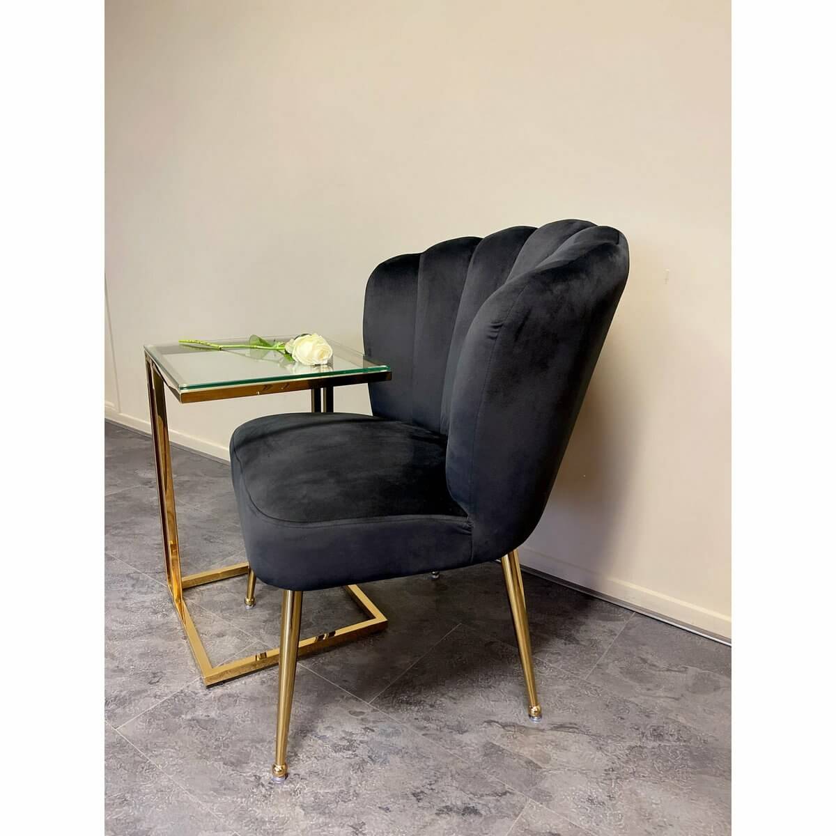 Sara - Gold Frame + Black - Luxury Living B.V.