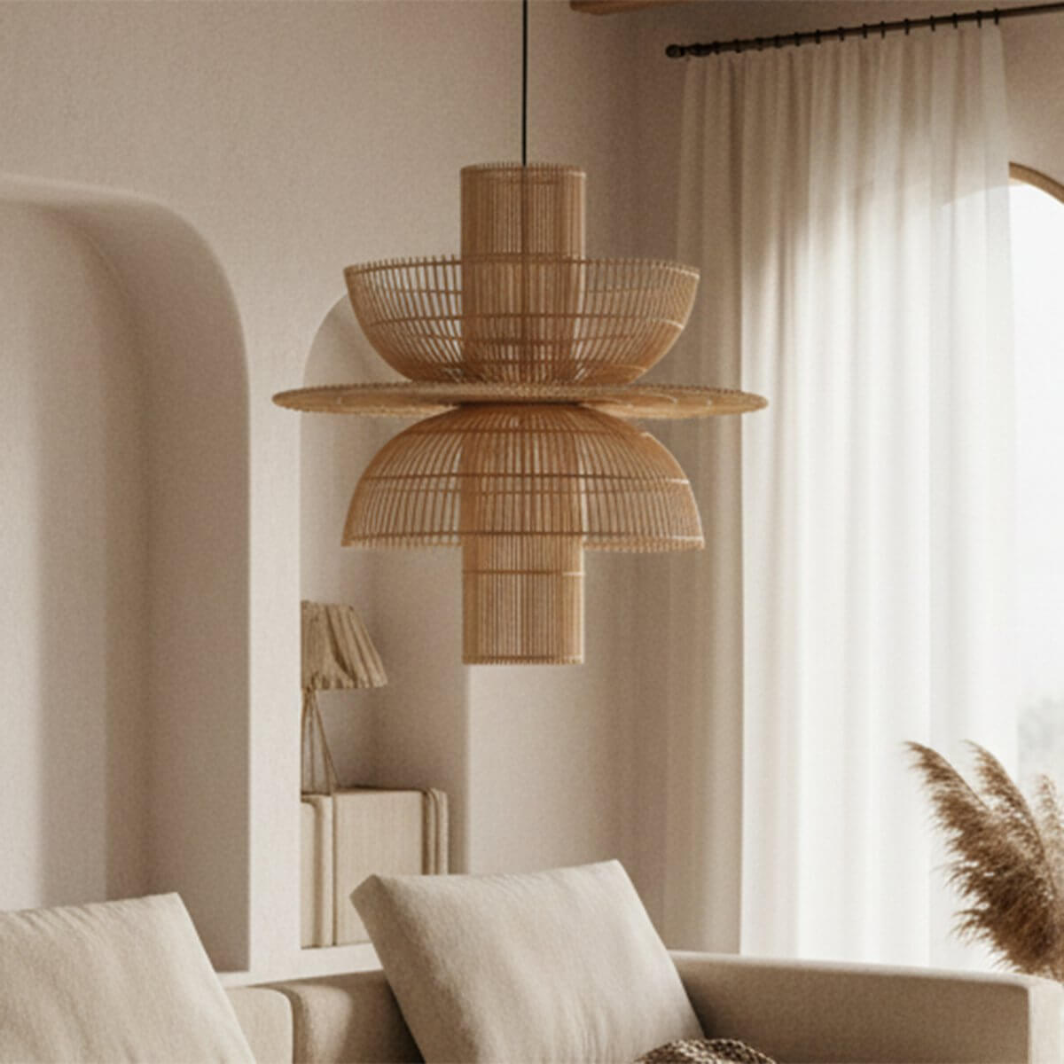Saturn Hanglamp Rattan - Raw Materials