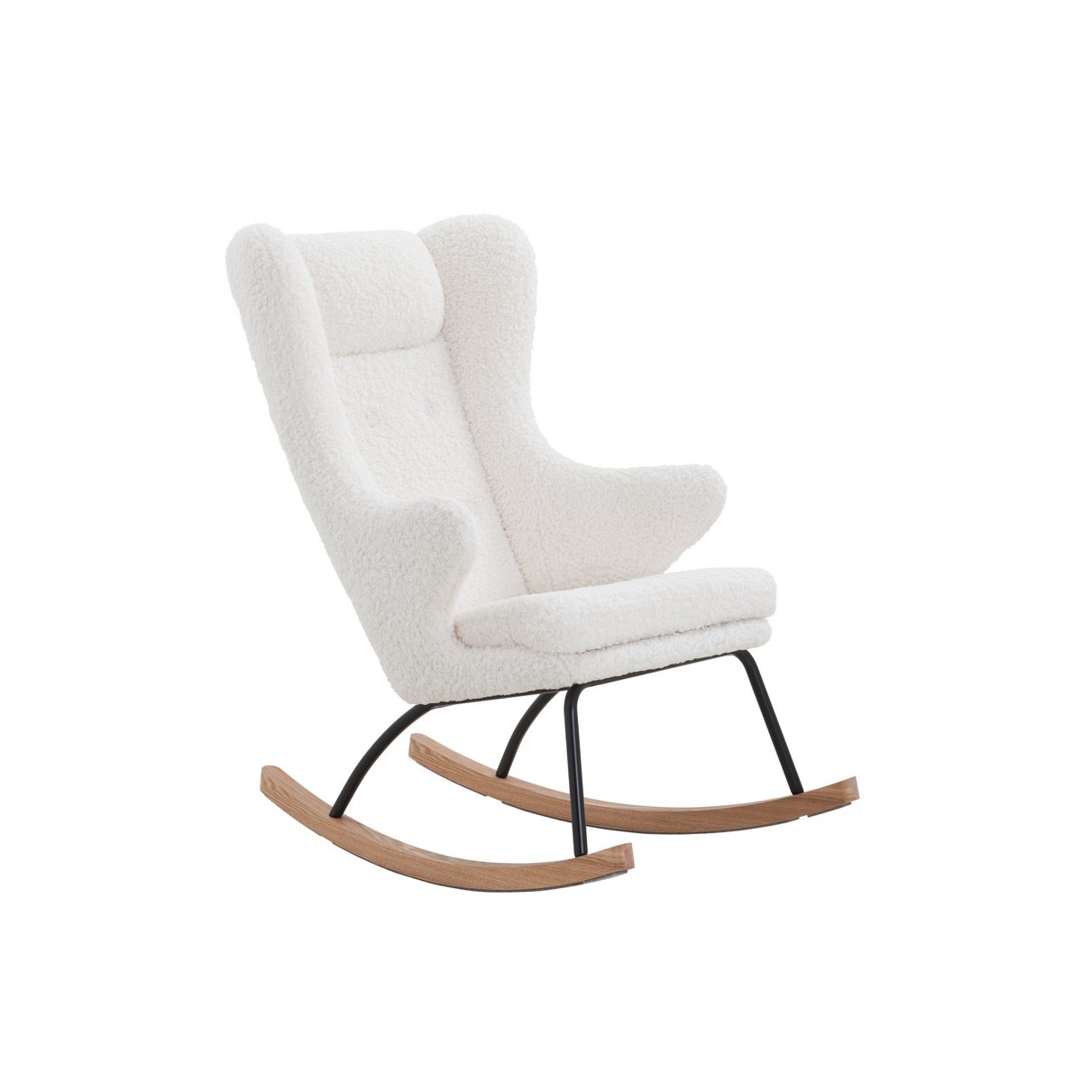 Schommelstoel Teddy Wit – Scandinavisch – Massief Hout & Metaal - SalesFever - Casanovio