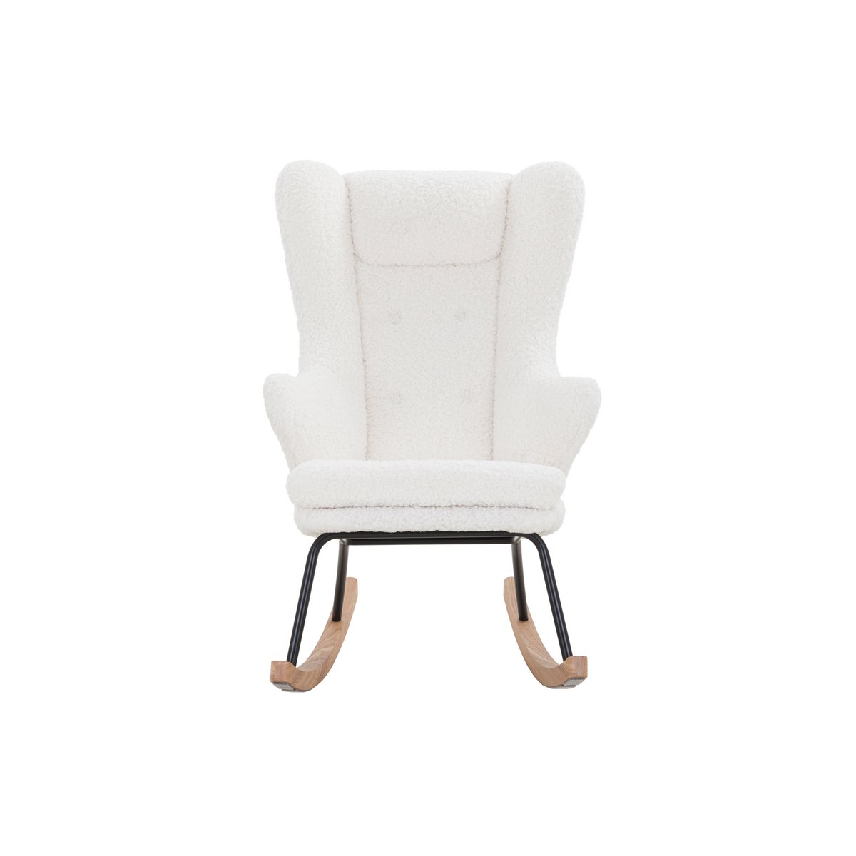 Schommelstoel Teddy Wit – Scandinavisch – Massief Hout & Metaal - SalesFever - Casanovio