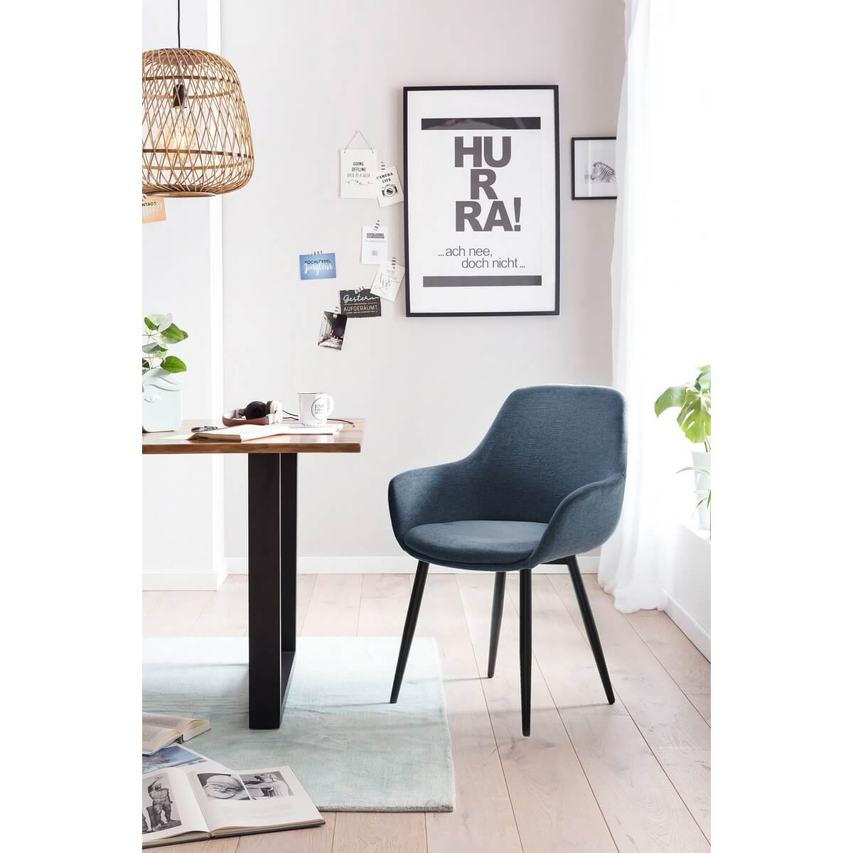 Set of 2 armchairs dark blue - SalesFever