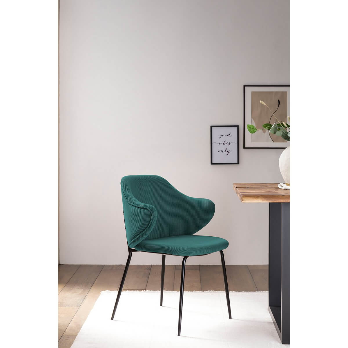 Set of 2 armchairs dark green - SalesFever