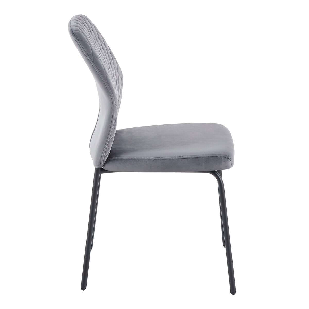 Chair set of 2 gray - SalesFever
