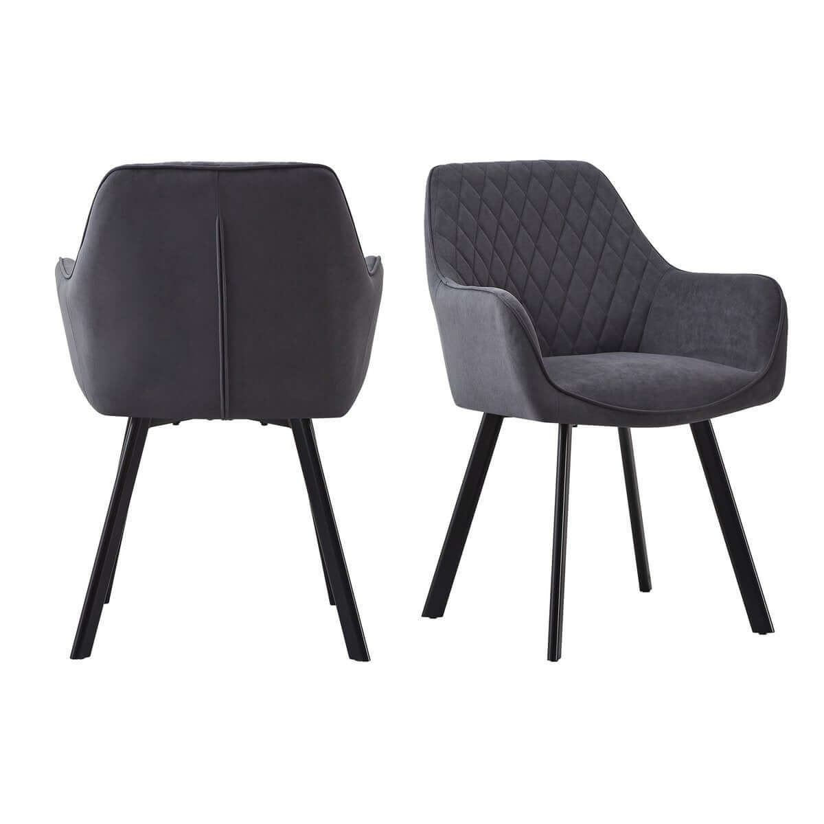 Set of 2 armchairs grey - SalesFever