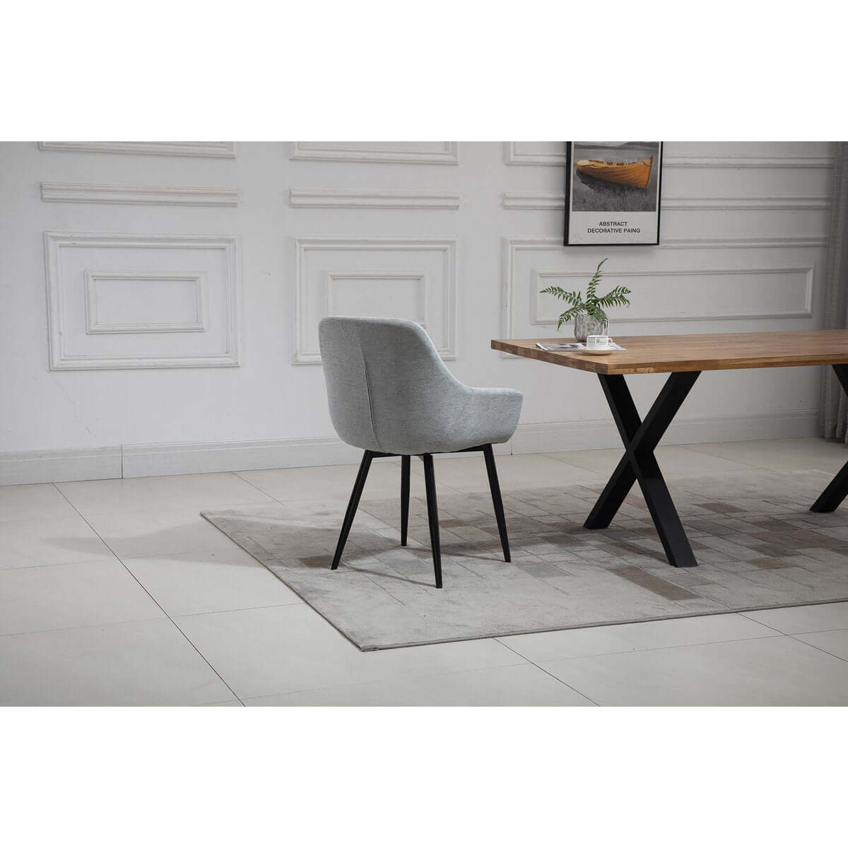 Set of 2 armchairs light grey - SalesFever