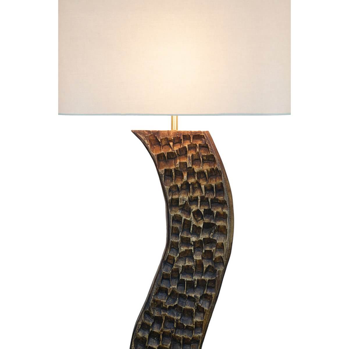 Stehleuchte Akazie/Leinen Natur 171 cm - SalesFever