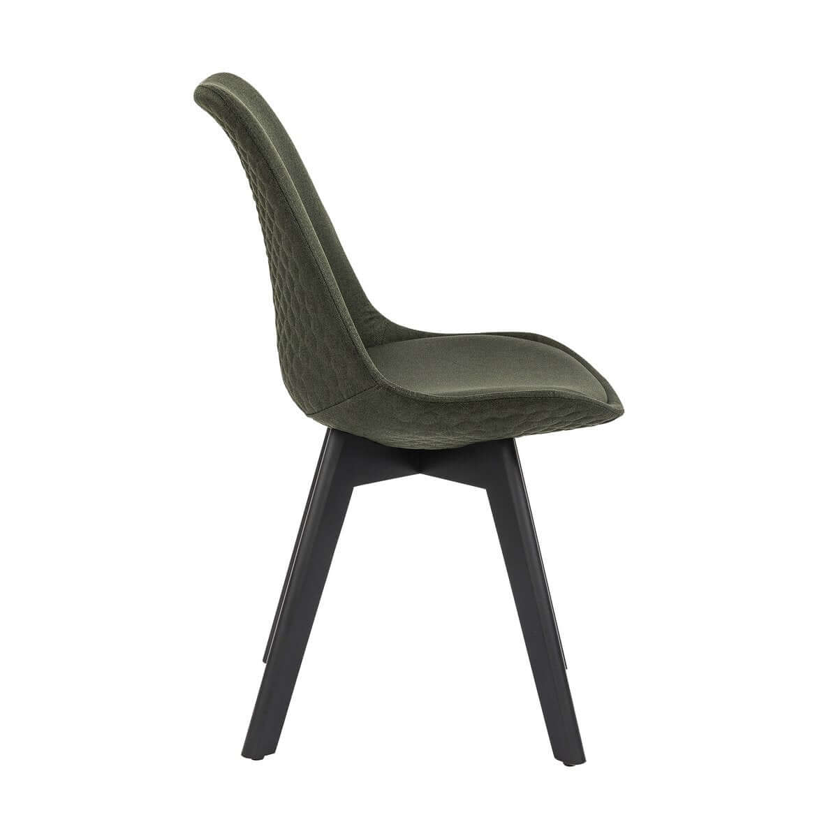 Chair set of 2 green textile - SalesFever