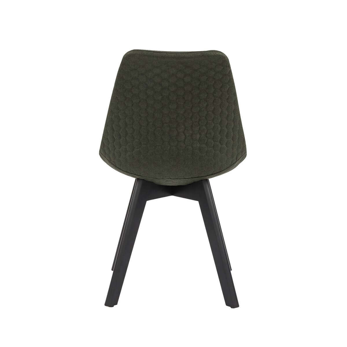 Chair set of 2 green textile - SalesFever