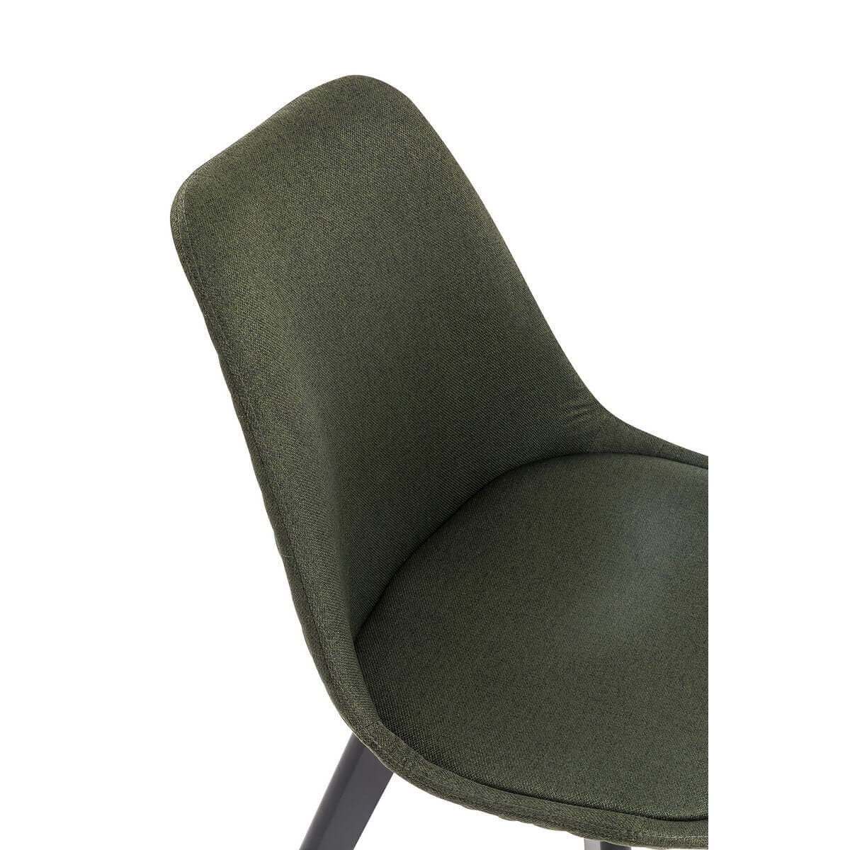 Chair set of 2 green textile - SalesFever