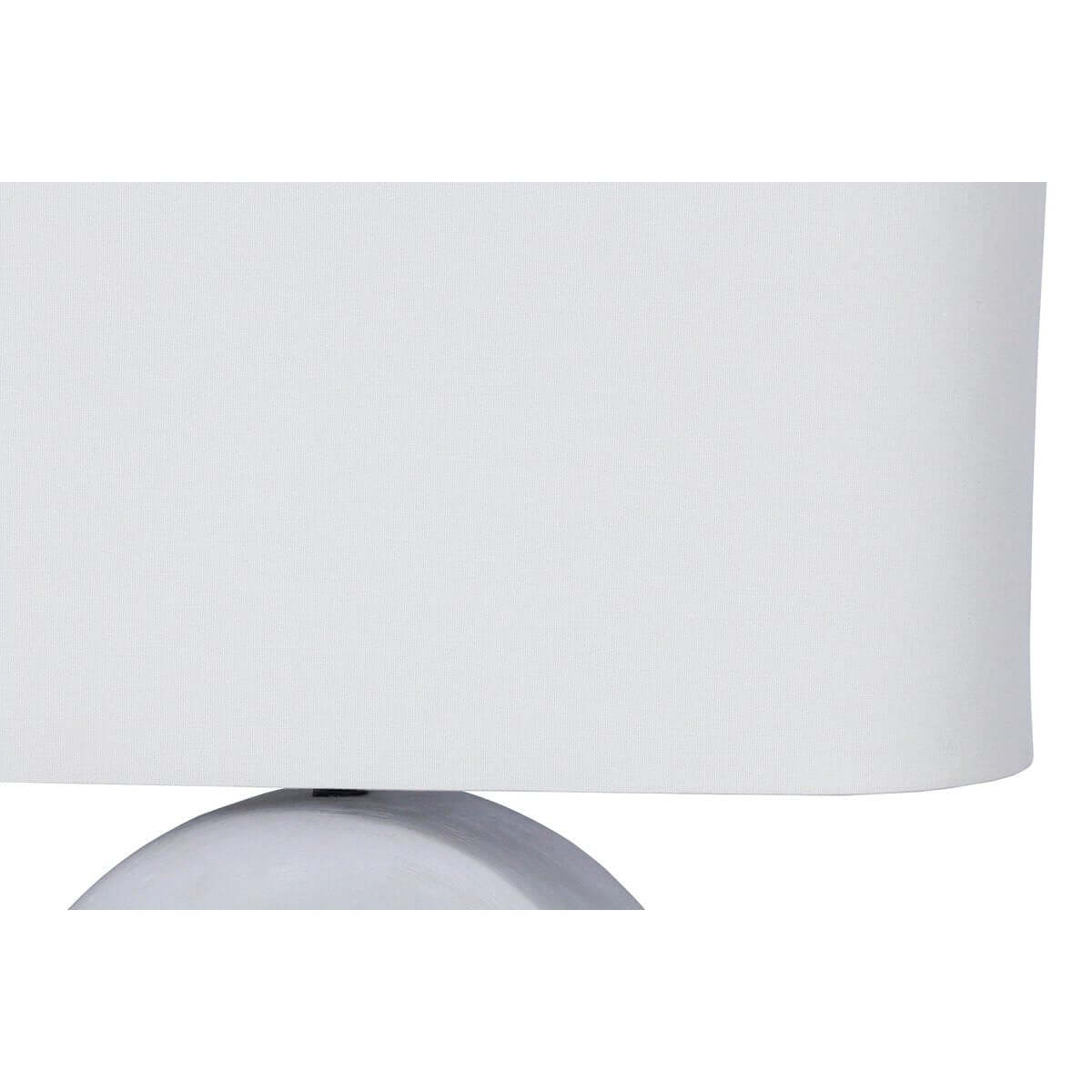 Table lamp ceramic/linen blue/white - SalesFever