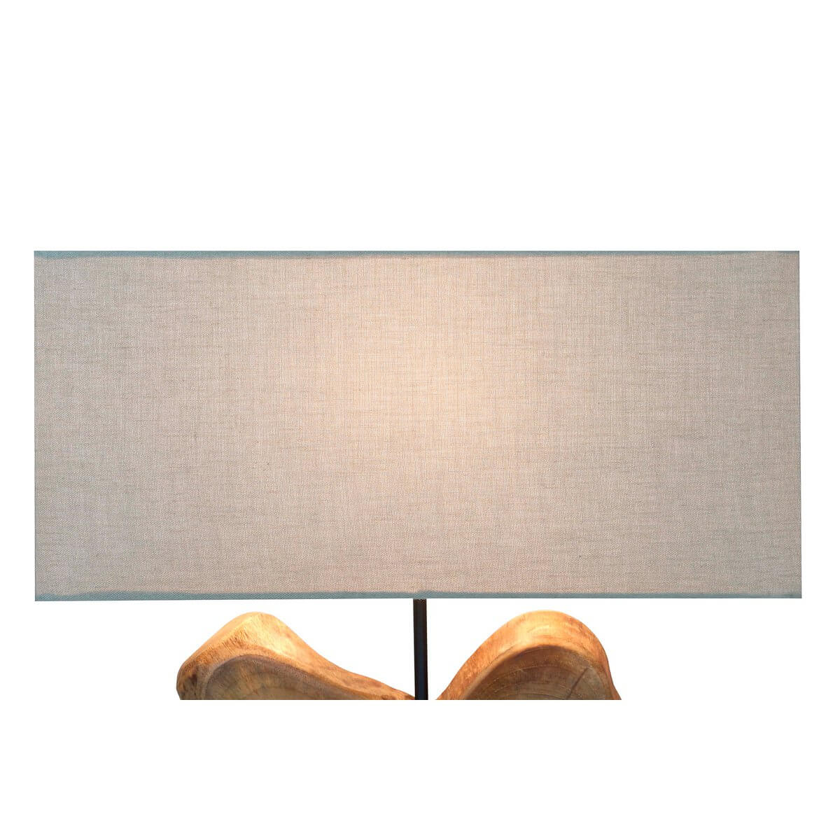 Tischleuchte Treibholz/Leinen Natur 50 cm - SalesFever