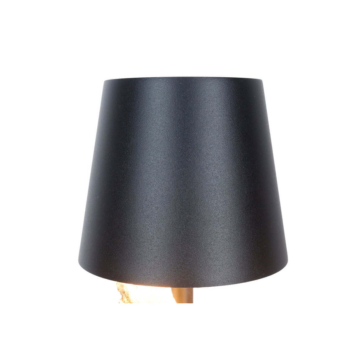 Tischleuchte 29 cm Natur/Schwarz mit LED-Akku - SalesFever