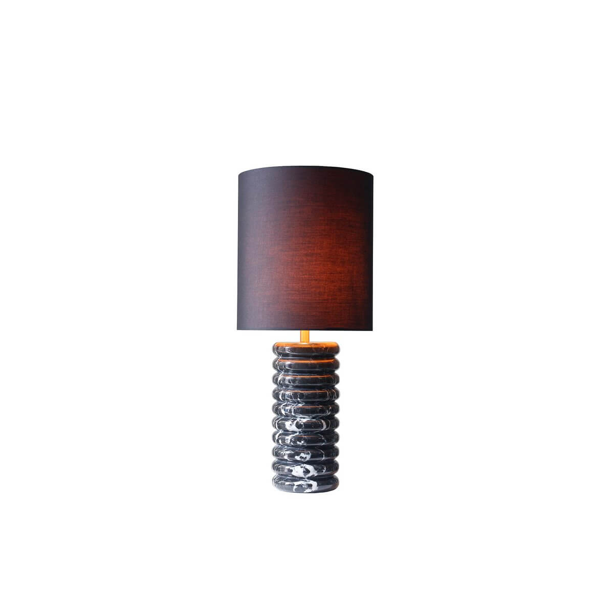 Table lamp marble/cotton black - SalesFever