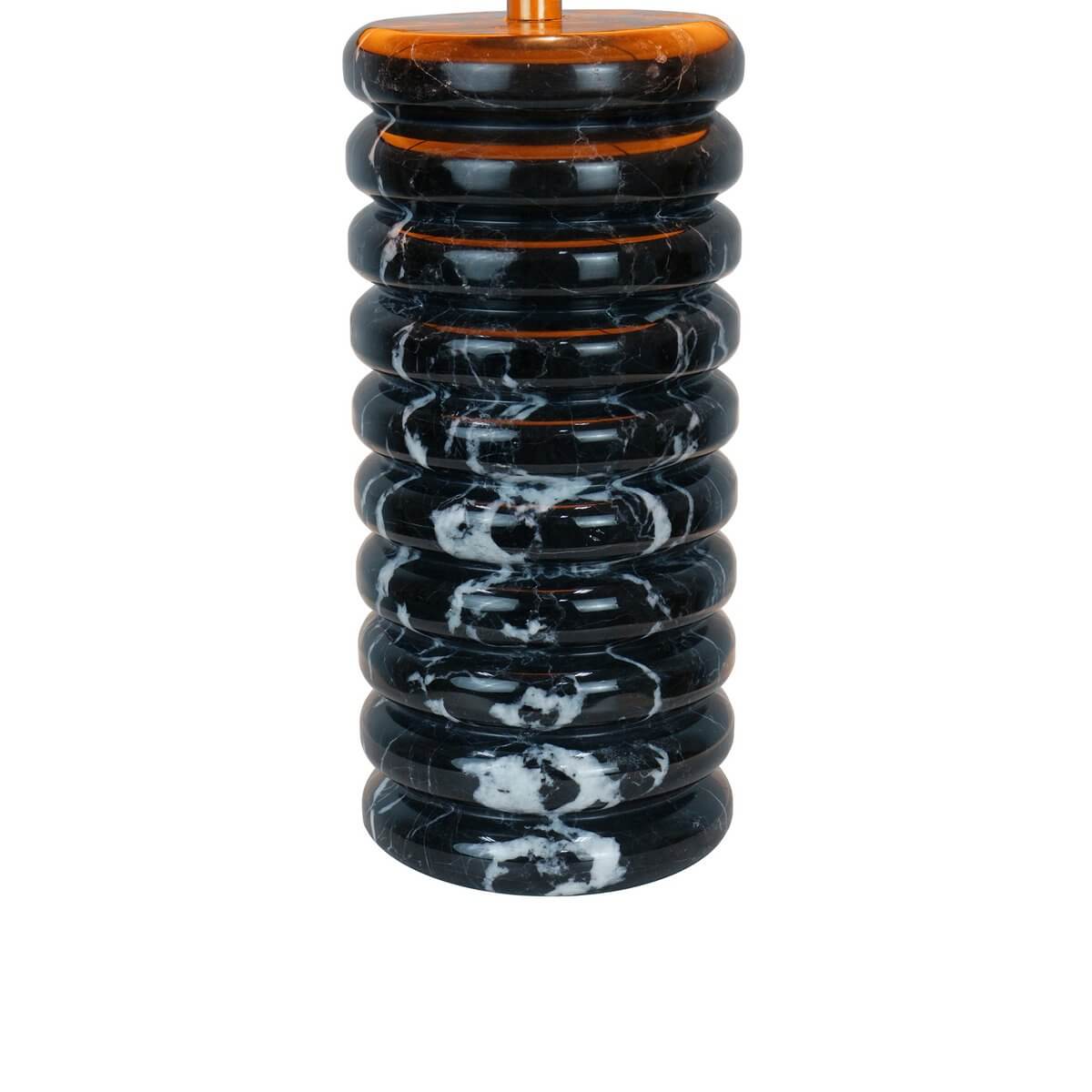 Table lamp marble/cotton black - SalesFever