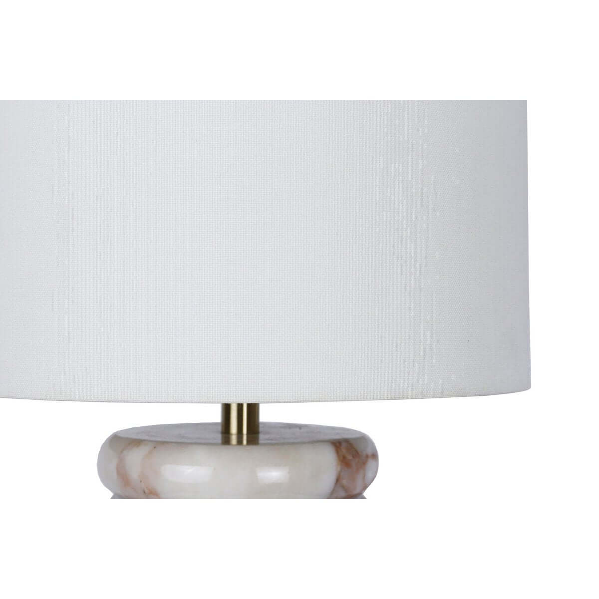 Table lamp marble/linen beige - SalesFever