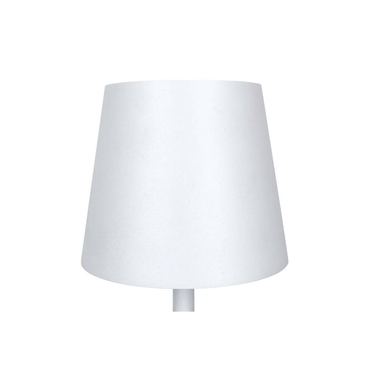 Tischleuchte 29 cm Natur/Weiß mit LED-Akku - SalesFever