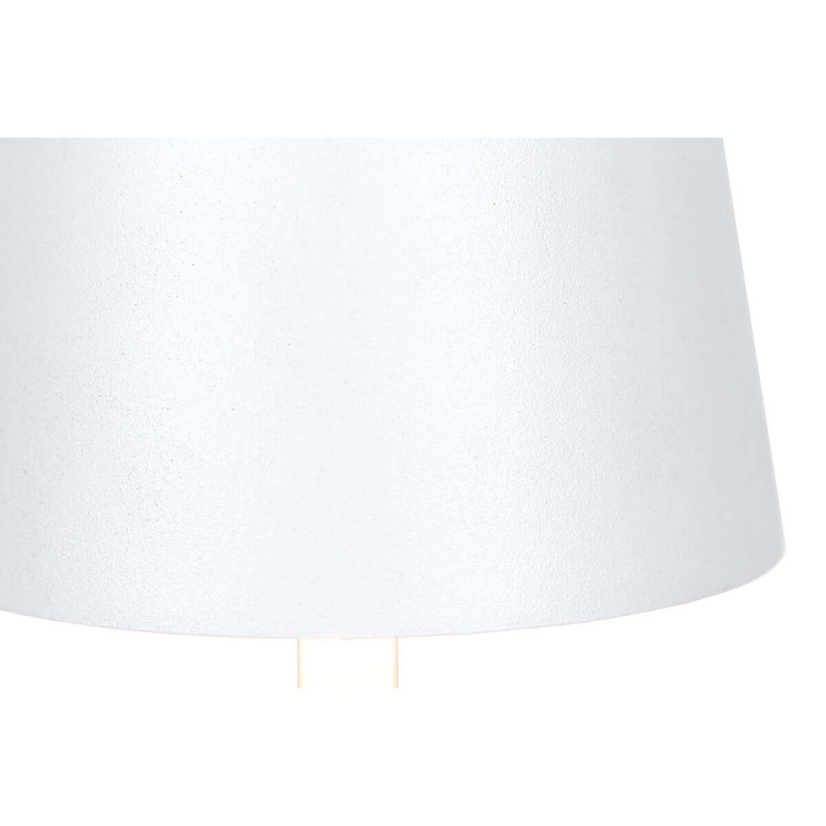 Tischleuchte 29 cm Natur/Weiß mit LED-Akku - SalesFever