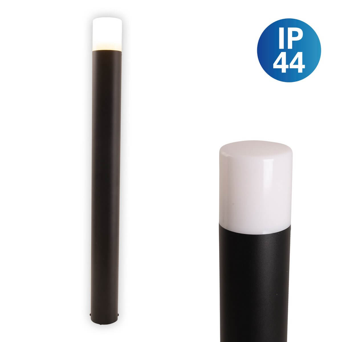 Torcia staande buitenlamp padlicht - rondom licht - Ø 7,6 × 80 cm