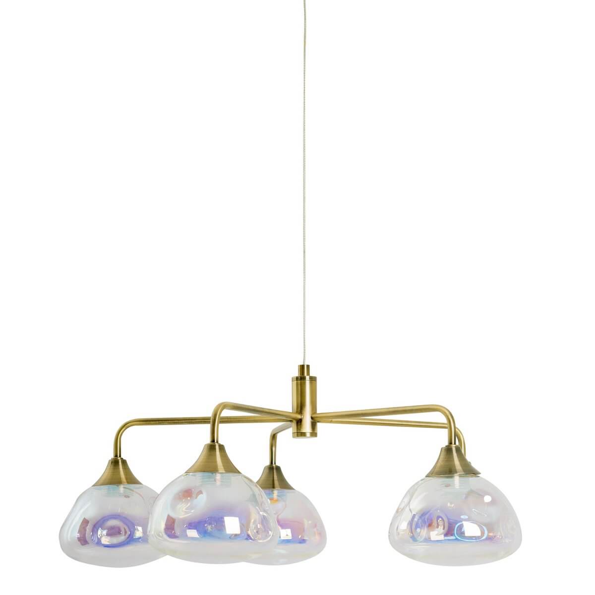 Varna hanglamp met irisglas - 5 lichtpunten - Ø 50 × 120 cm