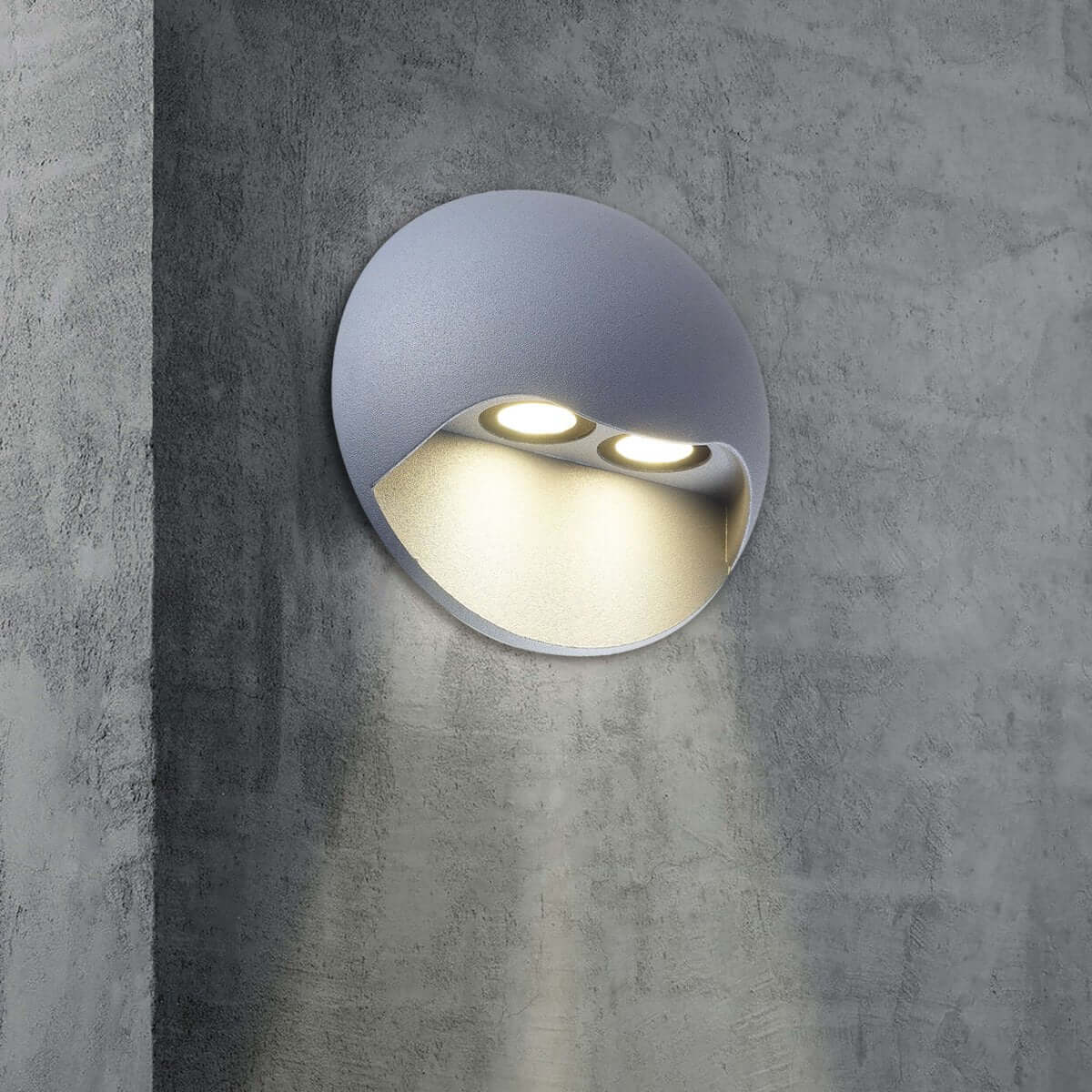 Vedus buitenmuurlamp metaal - neutraal wit 5800K - Ø 13 × 6,8 cm