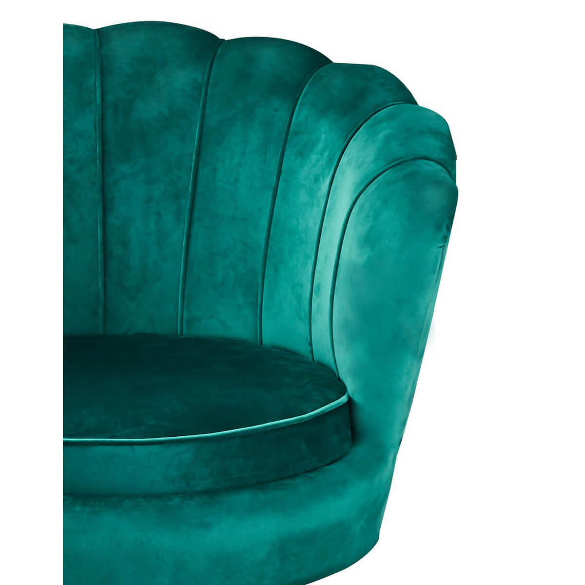 Velvet shell armchair Green - SalesFever