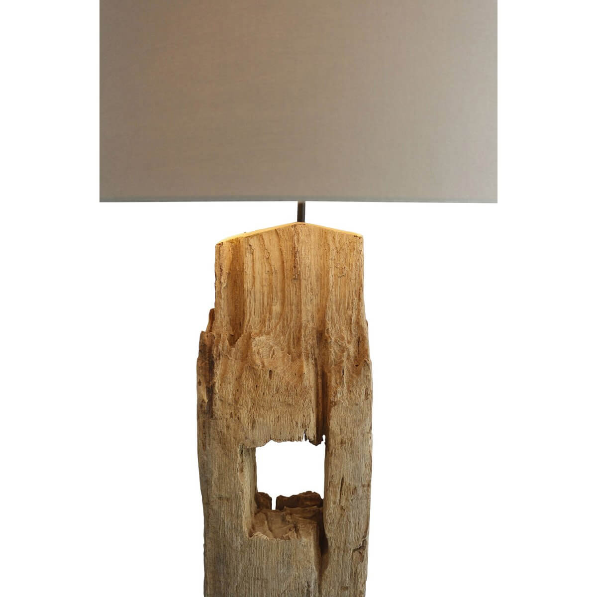 Floor lamp driftwood antique white 175 cm - SalesFever