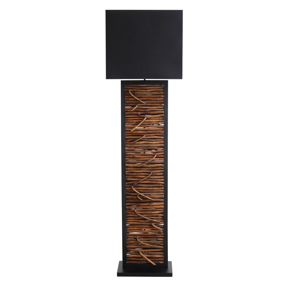 Floor lamp driftwood natural/black 163 cm - SalesFever
