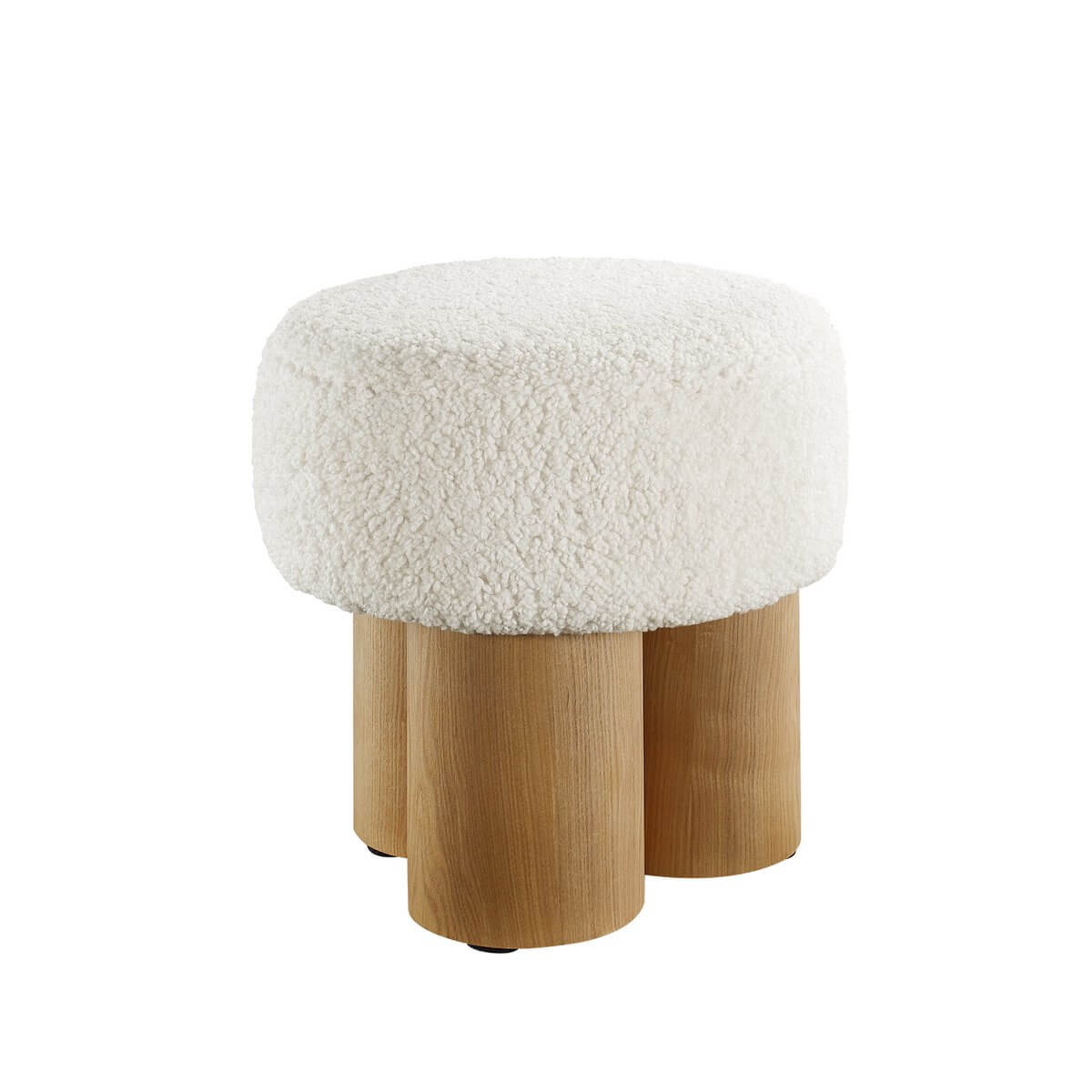 Seatpouf Ø 50 cm natural/white - SalesFever