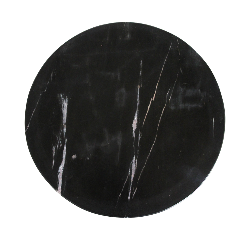 Sabah bijzettafel marmer zwart - 40x40x50 cm