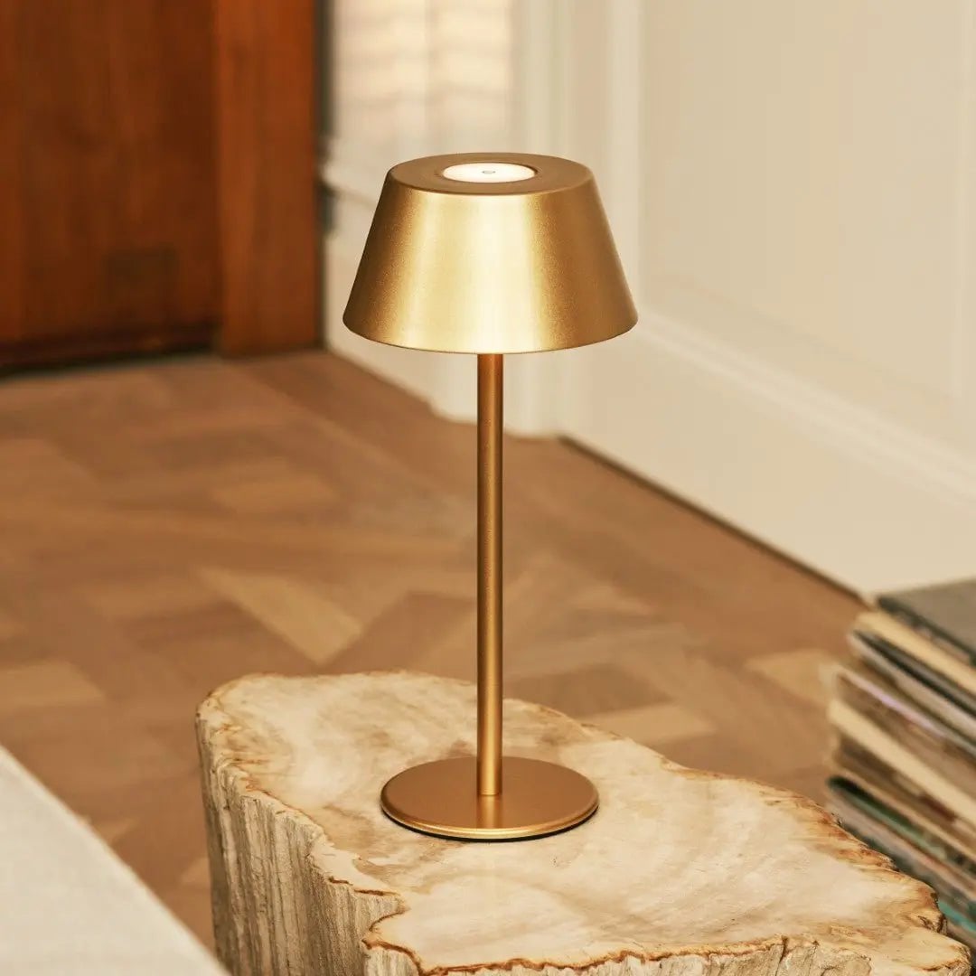 Milou Gold Tafellamp zonder Kabel | Modern, design en 3 lichtmodi