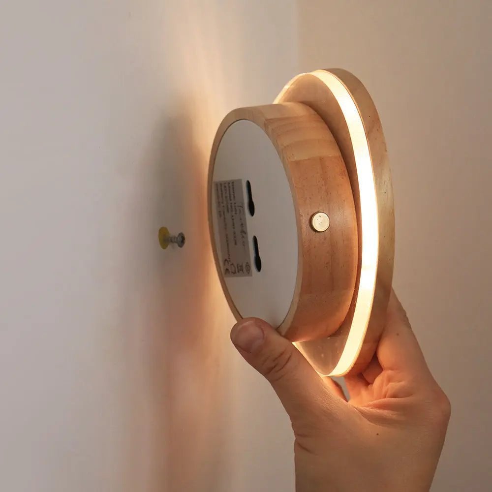 Lulu Lichtbruine draadloze oplaadbare wandlamp | Dimbare lamp en 3 lichtmodi