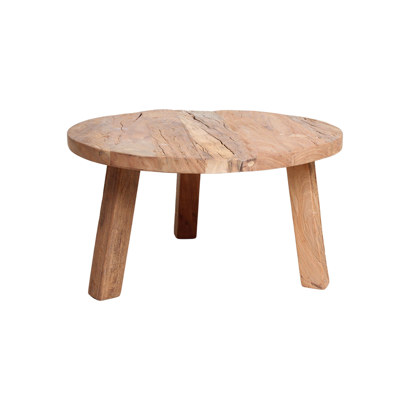 Farmwood salontafel rond