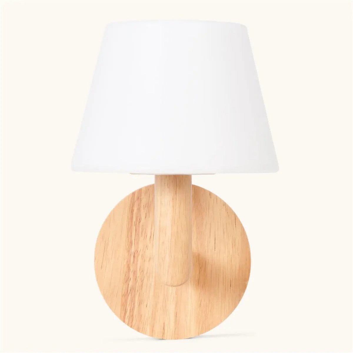 Ted lichtbruin houten oplaadbare wandlamp | Draadloze en dimbare verlichting